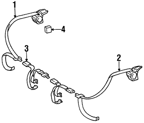 ELECTRICAL/REAR SEAT BELTS for 1997 Toyota Paseo #2