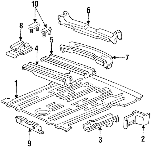 Villager REAR FLOOR & RAILS