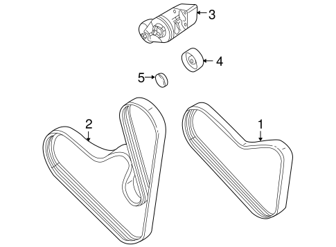 Belts & Pulleys for 2002 Volkswagen Golf #0