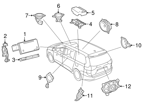 BODY/SOUND SYSTEM for 2016 Toyota Sienna #1