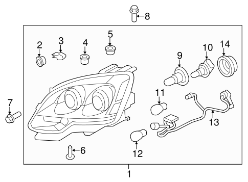 Acadia BULBS - CHASSIS 3