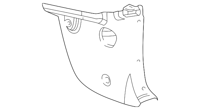 YS4Z5402345CAB Деталь COWL TRIM, LEFT