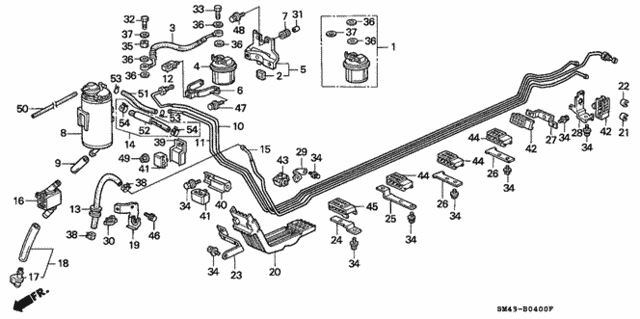 Electrical/Exhaust/Heater/Fuel/Fuel Pipe for 1991 Honda ACCORD SEDAN #1