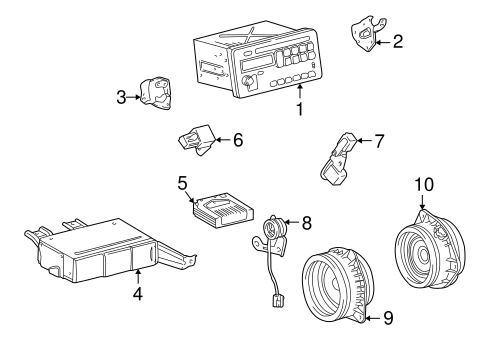 BODY/SOUND SYSTEM for 2003 Toyota Matrix #1