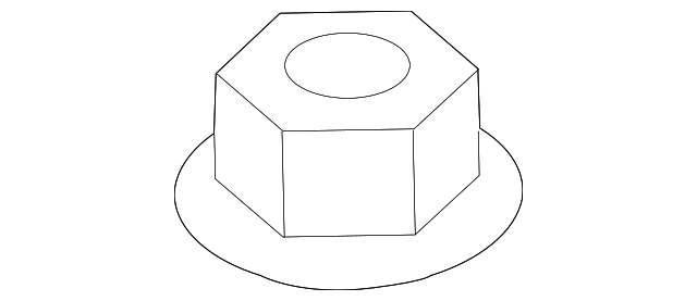 -W715846-S440 STRUT MOUNT NUT, RIGHT