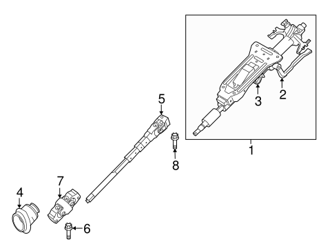 Steering Column Assembly for 2011 BMW 335d #0