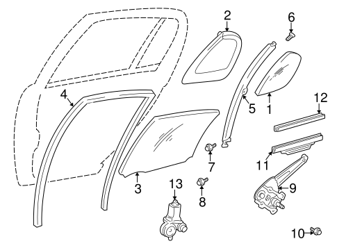 BODY/REAR DOOR for 2001 Toyota Prius #2