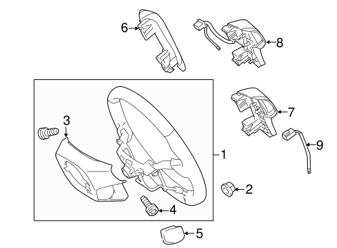 STEERING/STEERING WHEEL & TRIM for 2012 Toyota Sienna #1