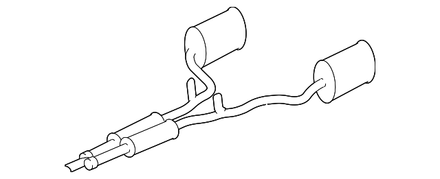 3W4Z5230BA Деталь MUFFLER & PIPE