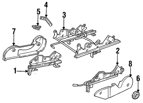 SW1 SEATS & TRACK COMPONENTS