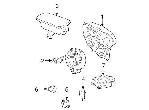 ELECTRICAL/AIR BAG COMPONENTS for 2003 Toyota Corolla #1