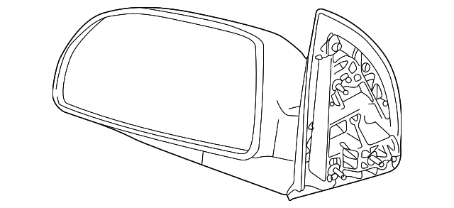 15873076 Деталь MIRROR ASSY, LEFT