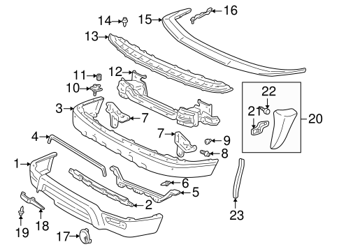 BODY/BUMPER & COMPONENTS - FRONT for 1999 Toyota 4Runner #1
