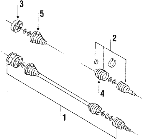 Drive Axles for 1988 Volkswagen Jetta #0