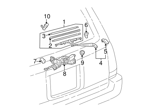 ELECTRICAL/WIPERS for 2002 Toyota 4Runner #2