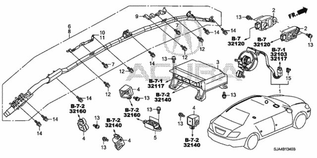 SRS Unit (1) for 2009 Acura RL #0