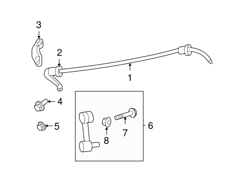 Rear Suspension/Stabilizer Bar & Components for 2011 Ford Fusion #2