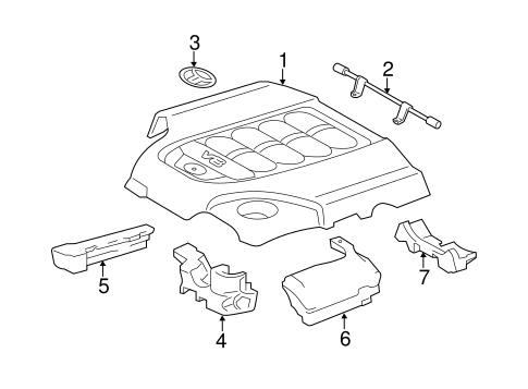 ENGINE/ENGINE APPEARANCE COVER for 2013 Toyota Land Cruiser #1