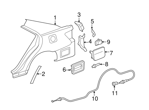 BODY/QUARTER PANEL & COMPONENTS for 2011 Toyota Camry #1