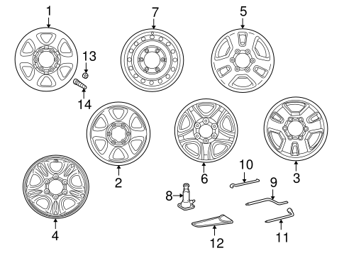 FRONT SUSPENSION/WHEELS for 2001 Toyota 4Runner #1