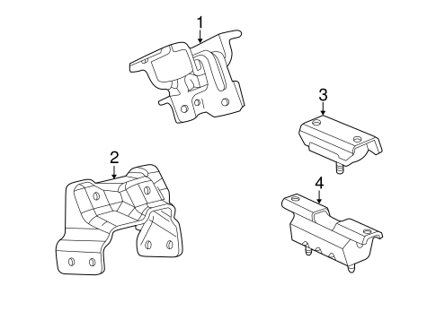 Silverado 2500 HD ENGINE & TRANS MOUNTING