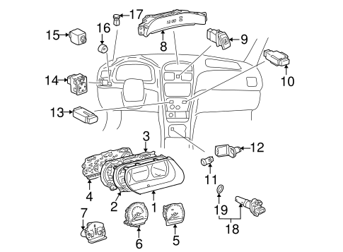 ELECTRICAL/GAUGES for 2001 Toyota Solara #1