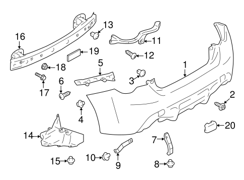 BODY/BUMPER & COMPONENTS - REAR for 2015 Scion FR-S #1