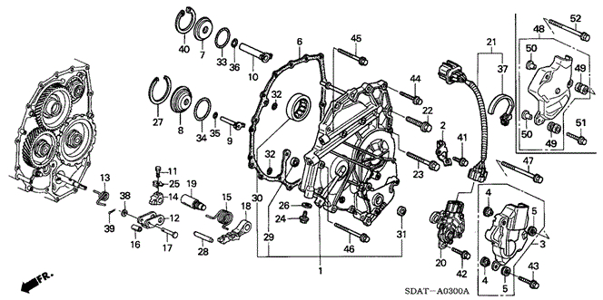 TRANSMISSION - AUTOMATIC/AT LEFT SIDE COVER (L4) for 2006 Honda ACCORD SEDAN #1