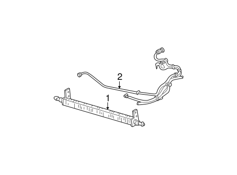 Taurus POWER STEERING OIL COOLER 2