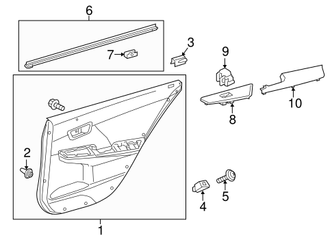 ELECTRICAL/REAR DOOR for 2015 Toyota Camry #1