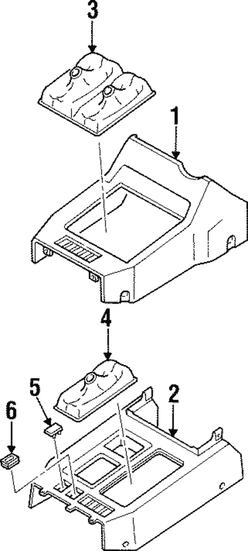 Front Console for 1995 Isuzu Trooper #0