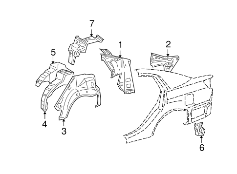 Inner Structure for 2008 Toyota Avalon #0