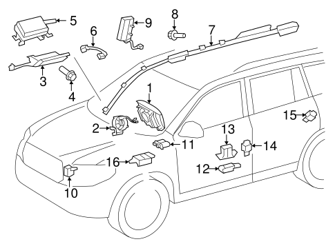 Electrical/Air Bag Components for 2010 Toyota RAV4 #6
