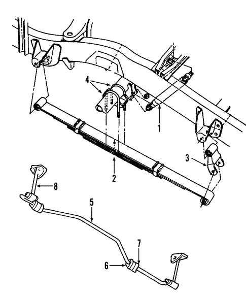 Rear Suspension for 2007 Mitsubishi Raider #1
