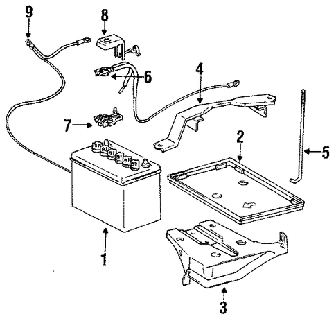 ELECTRICAL/BATTERY for 1996 Toyota Corolla #1