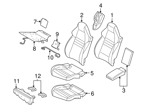 Panamera REAR SEAT COMPONENTS 3