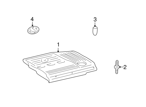 ENGINE/ENGINE APPEARANCE COVER for 2002 Toyota Highlander #1