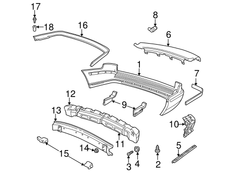 9-5 BUMPER & COMPONENTS - REAR