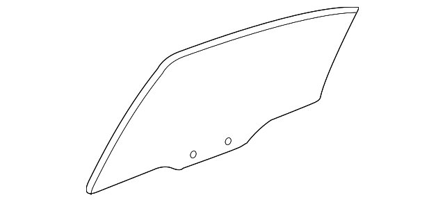 10437456 Деталь DOOR GLASS, RIGHT