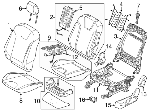 Focus PASSENGER SEAT COMPONENTS