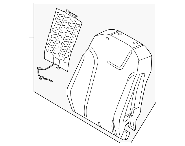 DV6Z-5864810-D Деталь SEAT BACK PAD, RIGHT