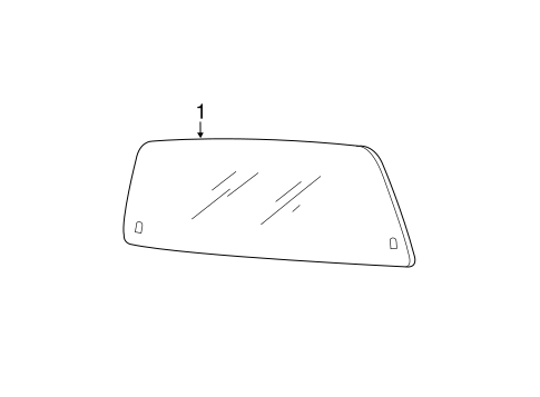 F-250 Super Duty GLASS & HARDWARE - BACK