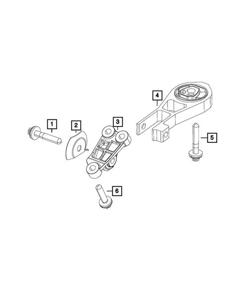 Engine Mounting for 2015 Jeep Renegade #1
