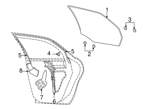 Electrical/Front Door for 2001 Ford Taurus #2
