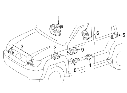 Electrical/Air Bag Components for 2013 Toyota Land Cruiser #3