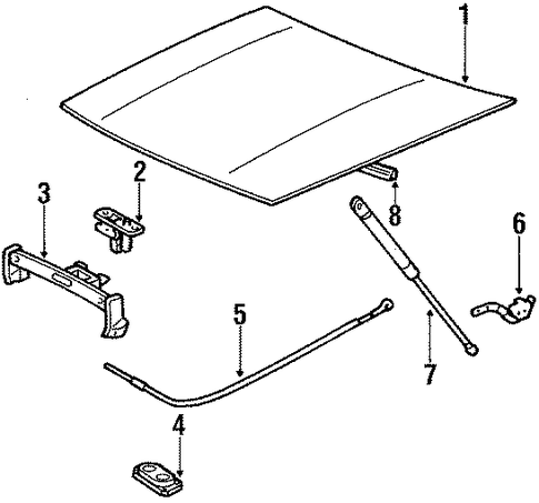 924 HOOD & COMPONENTS