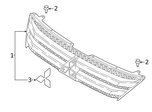 Grille & Components for 2019 Mitsubishi Eclipse Cross #0