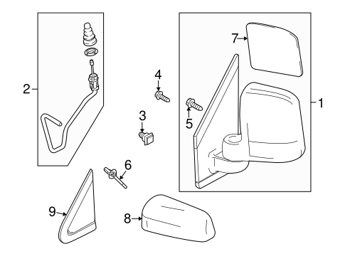Body/Outside Mirrors for 2013 Ford Transit Connect #1