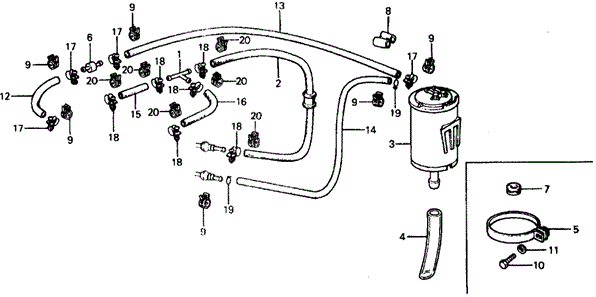 ELECTRICAL / EXHAUST / HEATER / FUEL/CANISTER for 1977 Honda CIVIC HATCHBACK #1