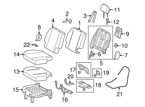 BODY/THIRD ROW SEATS for 2014 Toyota Sienna #2